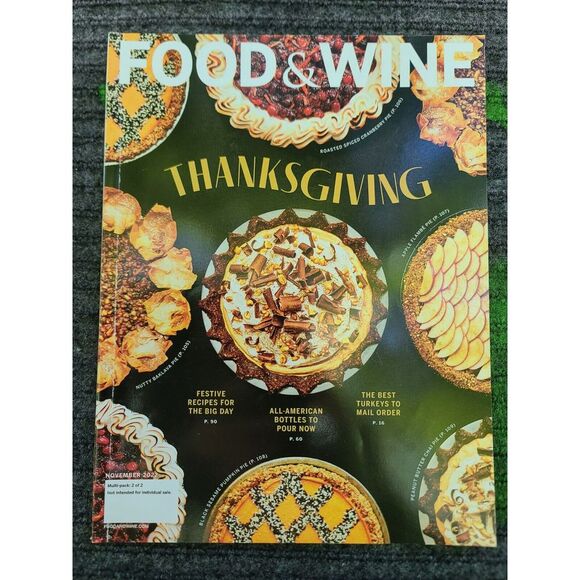 Food & Wine Magazine 22'23'24' Cooking Recipe Taste Travel Dining Dinner Food - Picture 2 of 4